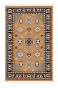 Saray Medallion Sand Silk Rug