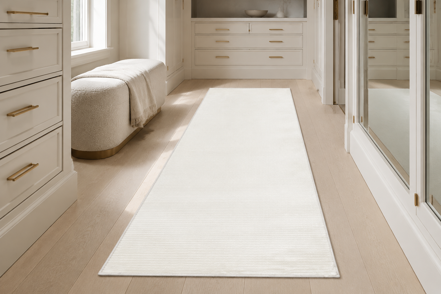 Inci Ivory Silk Runner