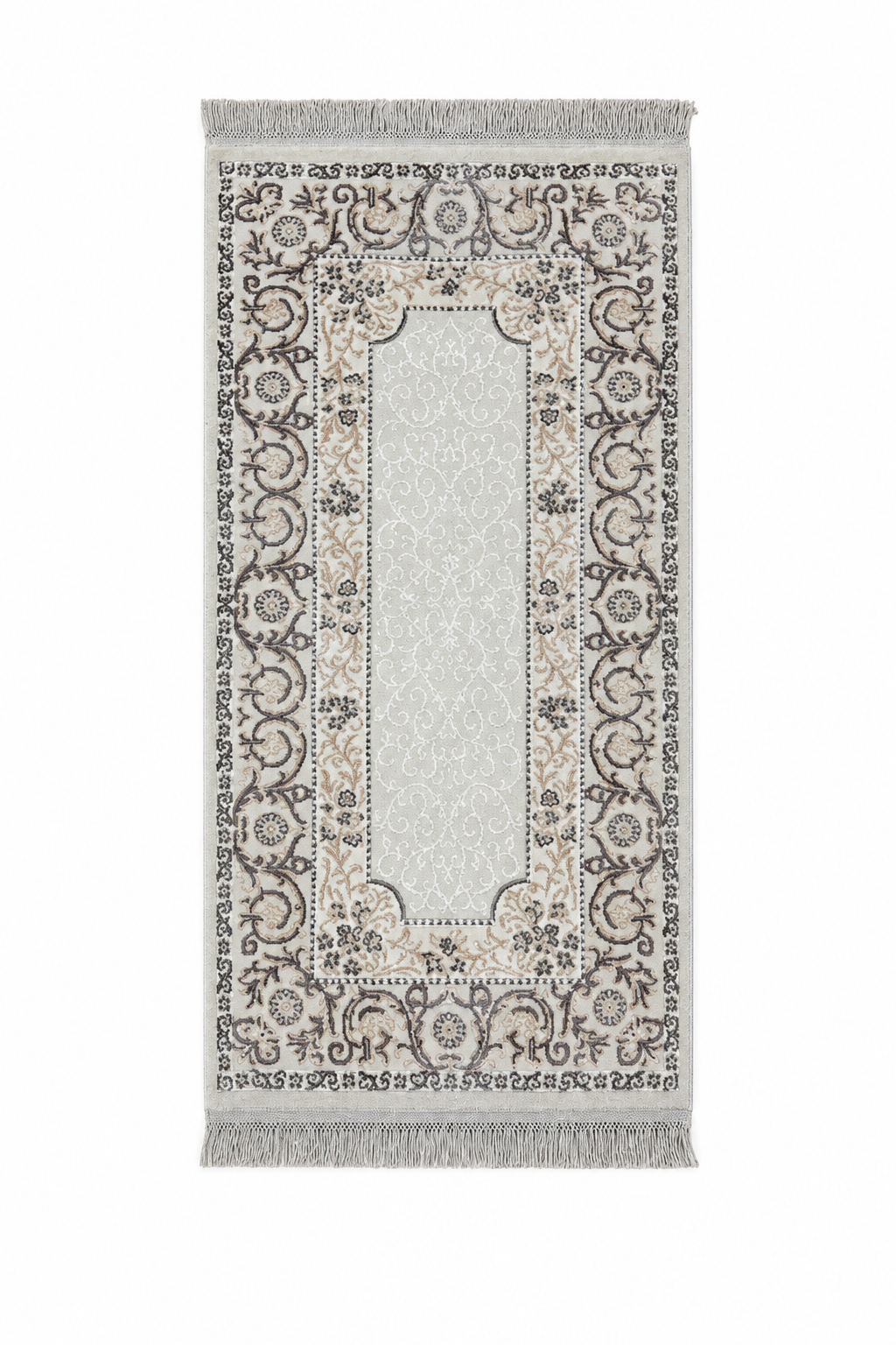 Divanhane Silver Silk Runner