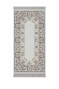 Divanhane Silver Silk Runner