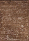 ABBY-7202 handcrafted wool rug in chestnut, rust brown, warm beige with modern distressed styling
