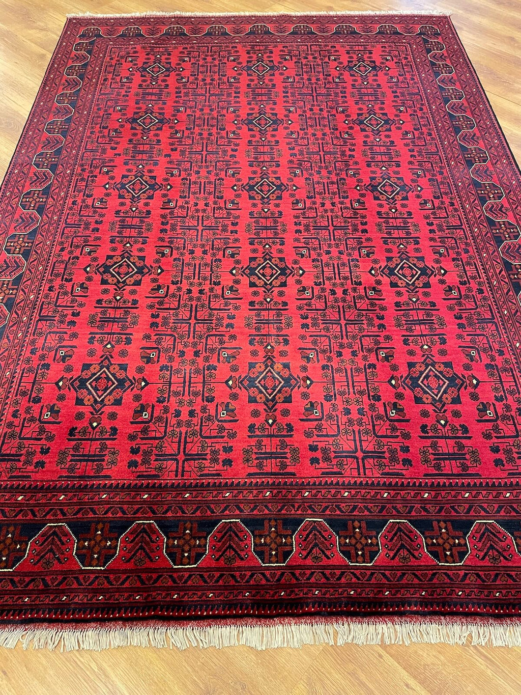 Afghan Khamyap Handwoven Rug – 199X285 by Camel Carpet