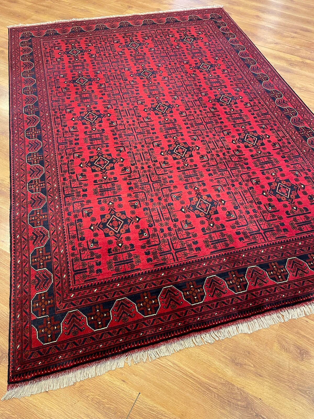 Afghan Khamyap Handwoven Rug – 199X285 by Camel Carpet