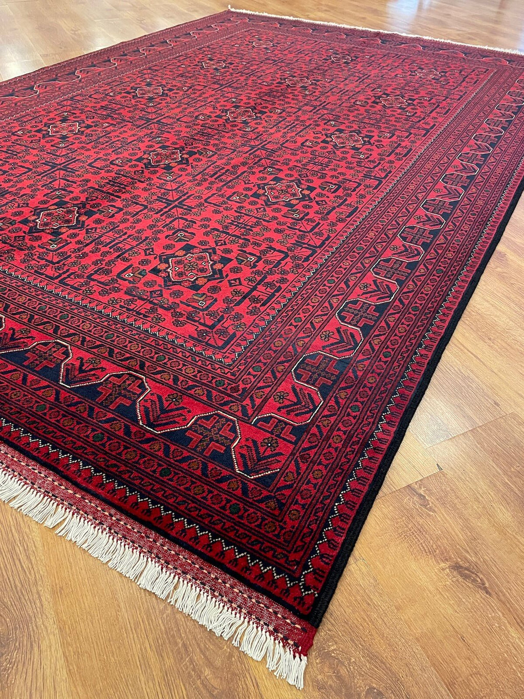Afghan Khamyap Handwoven Rug – 196X294 by Camel Carpet
