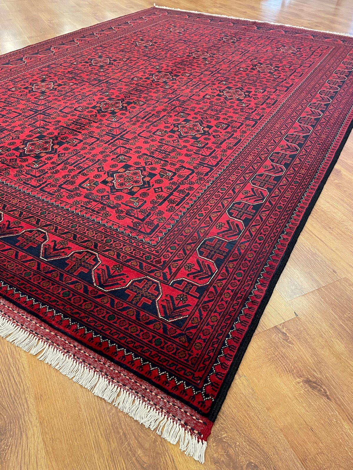 Afghan Khamyap Handwoven Rug – 196X294 by Camel Carpet