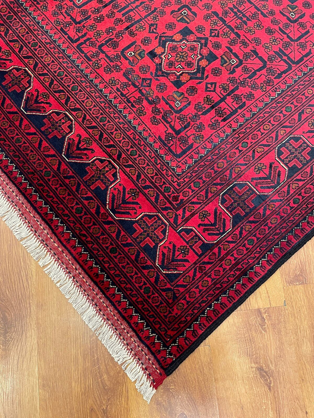 Afghan Khamyap Handwoven Rug – 196X294 by Camel Carpet