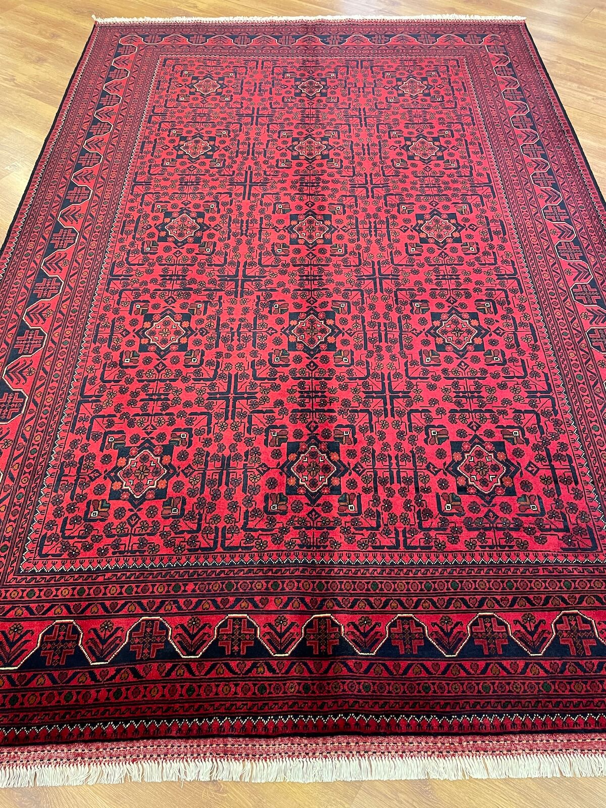 Afghan Khamyap Handwoven Rug – 196X294 by Camel Carpet