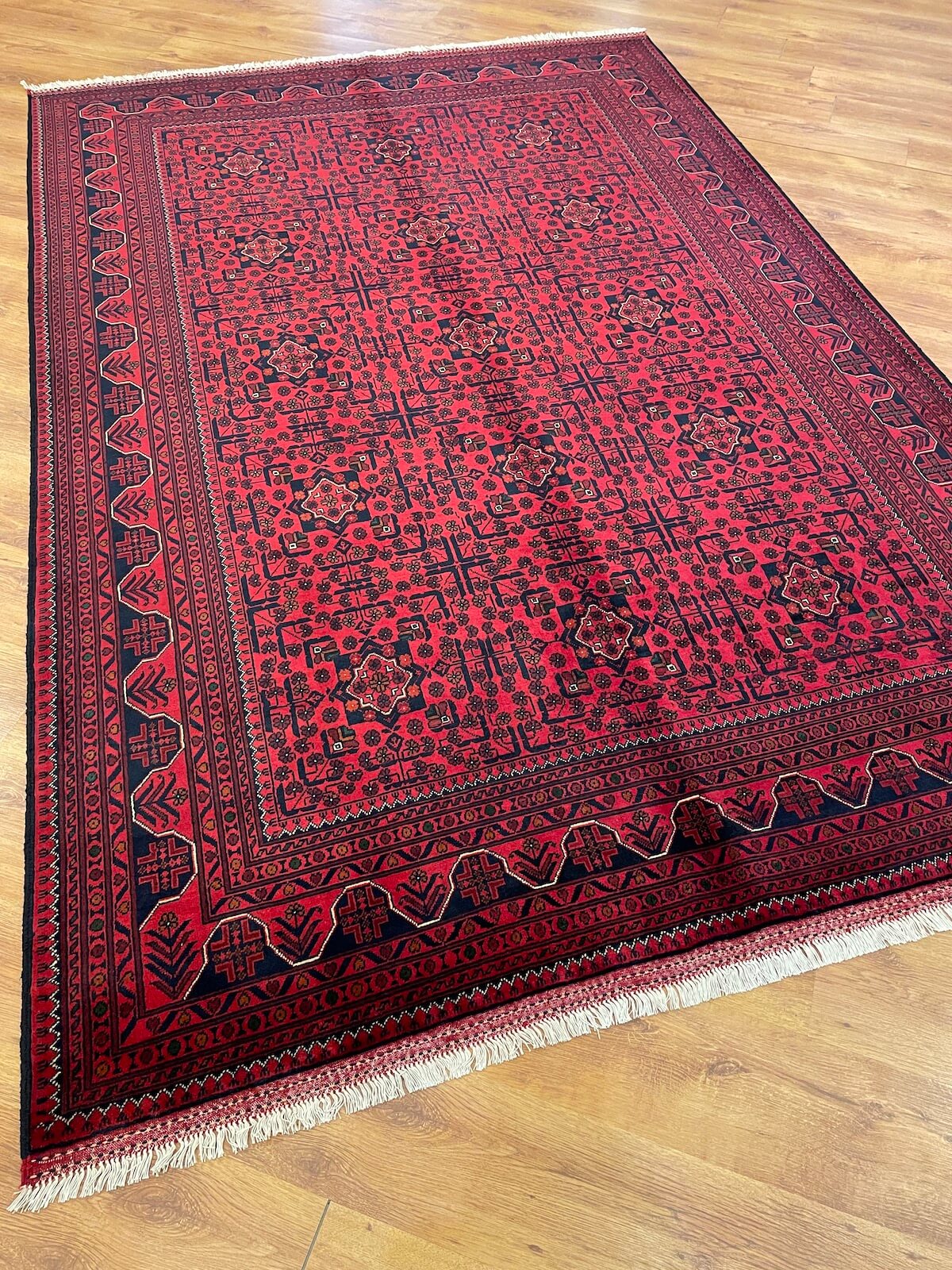 Afghan Khamyap Handwoven Rug – 196X294 by Camel Carpet