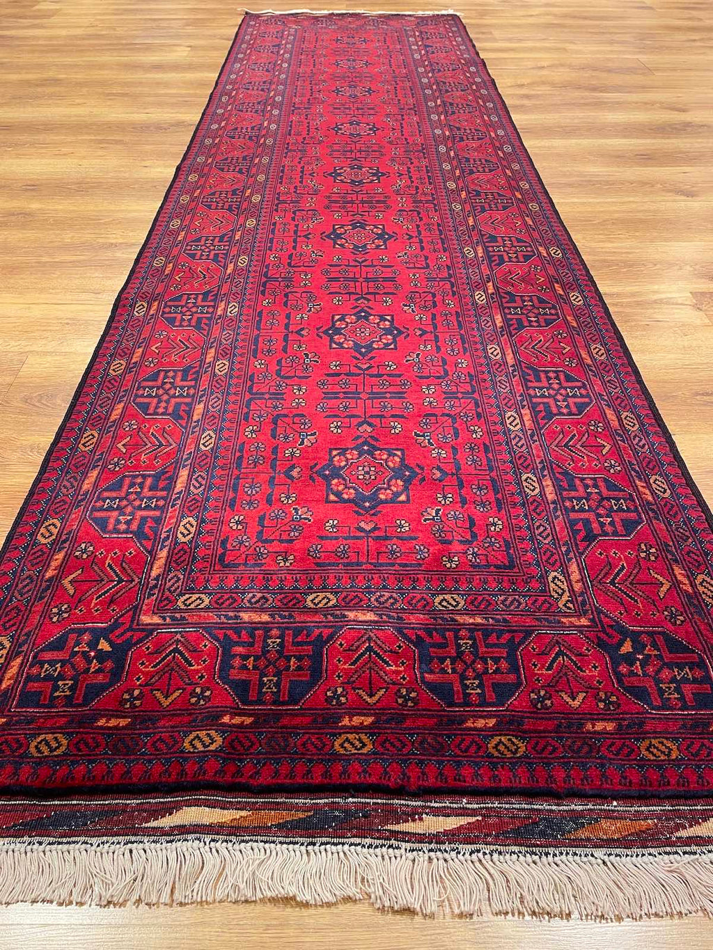 Afghan Bilicik Handwoven Runner Rug by Camel Carpet