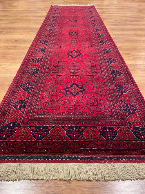 Afghan Bilicik Handwoven Runner Rug – 83X298 by Camel Carpet