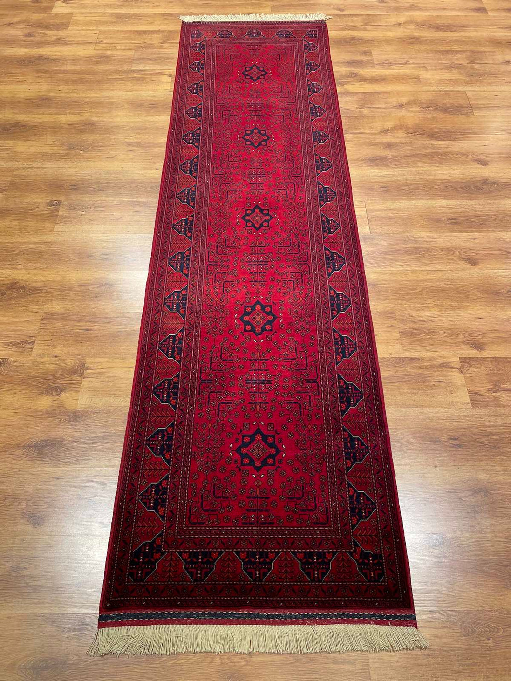 Afghan Bilicik Handwoven Runner Rug – 83X298 by Camel Carpet