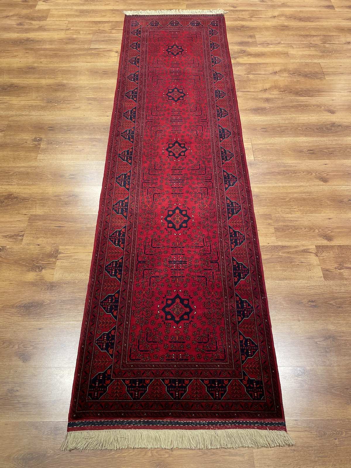 Afghan Bilicik Handwoven Runner Rug – 83X298 by Camel Carpet