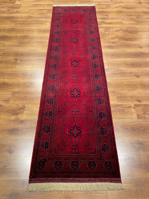 Afghan Bilicik Handwoven Runner Rug – 83X298 by Camel Carpet