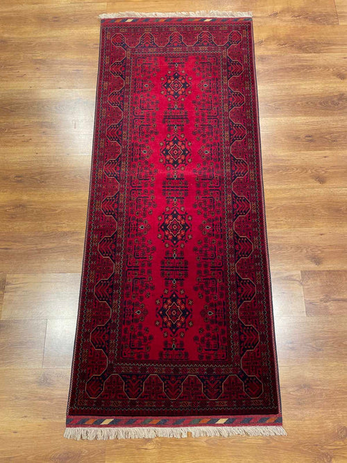 Afghan Bilicik Handwoven Runner Rug – 80X195 by Camel Carpet