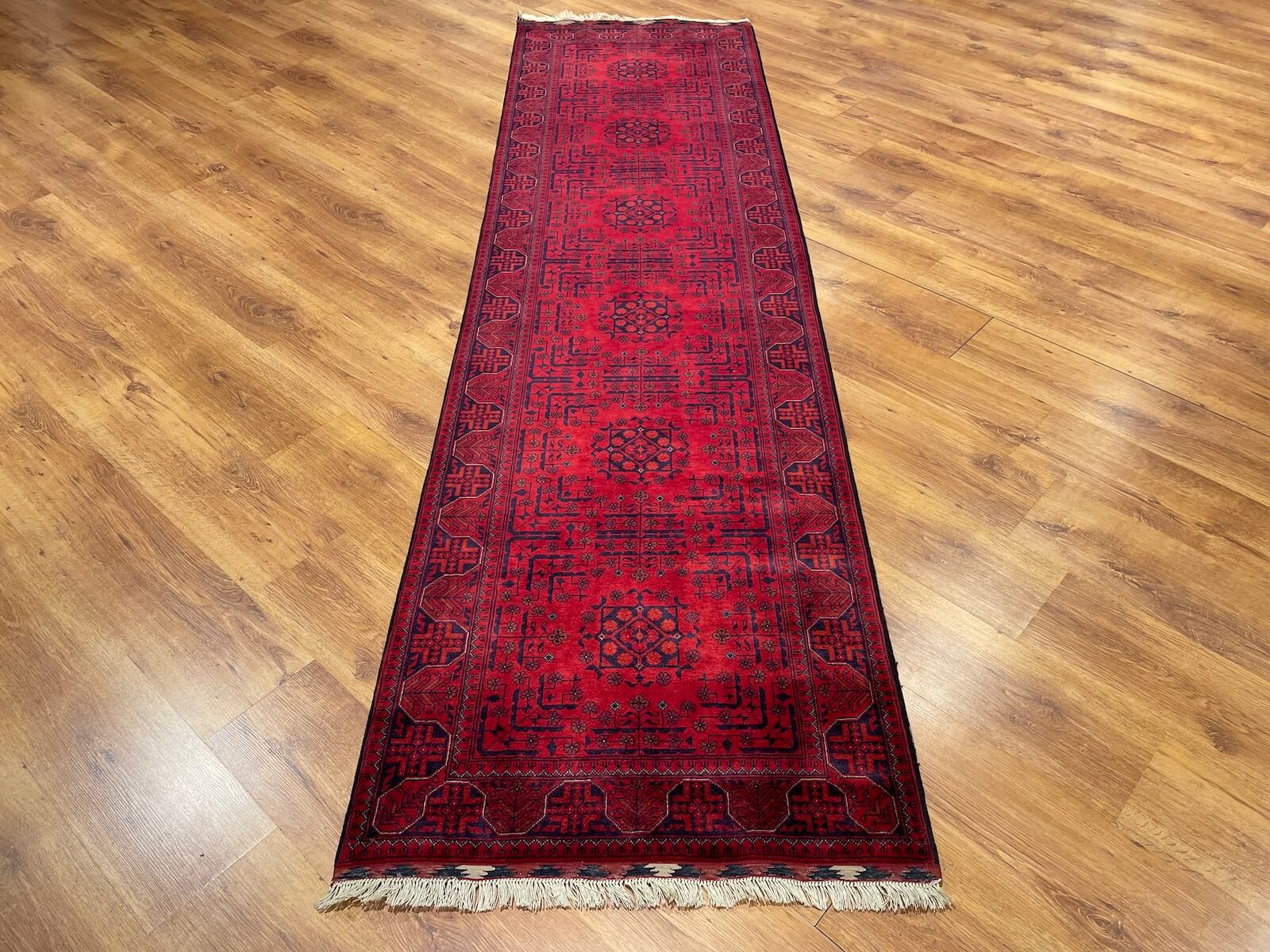 Afghan Bilicik Handwoven Runner Rug – 82X292 by Camel Carpet
