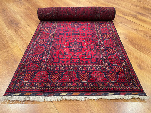 Afghan Bilicik Handwoven Runner Rug – 82X294 by Camel Carpet