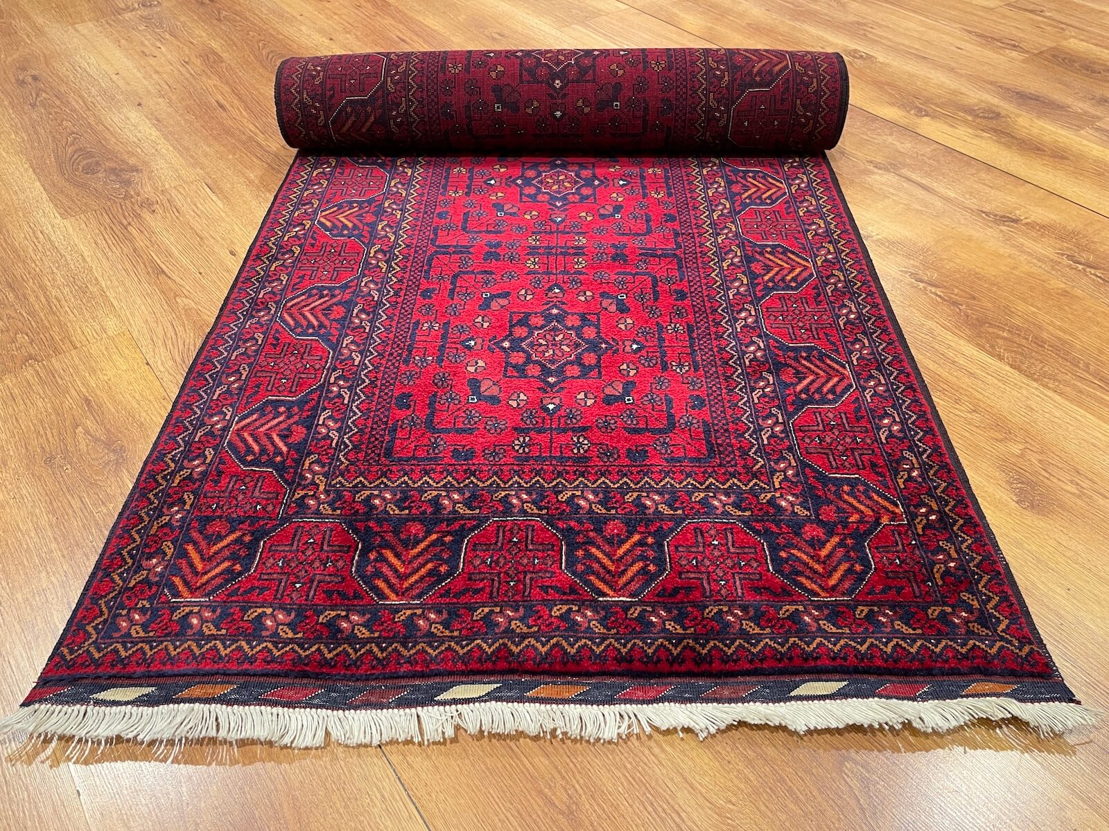 Afghan Bilicik Handwoven Runner Rug – 82X294 by Camel Carpet