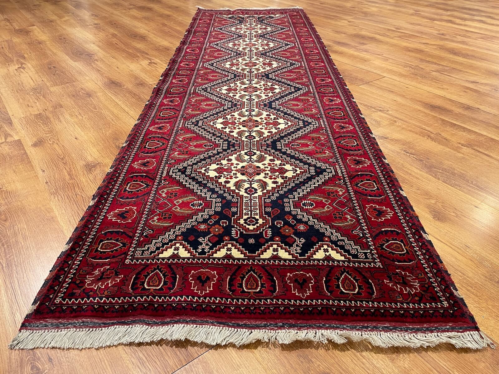 Afghan Bilicik Handwoven Runner Rug – 86X286 by Camel Carpet