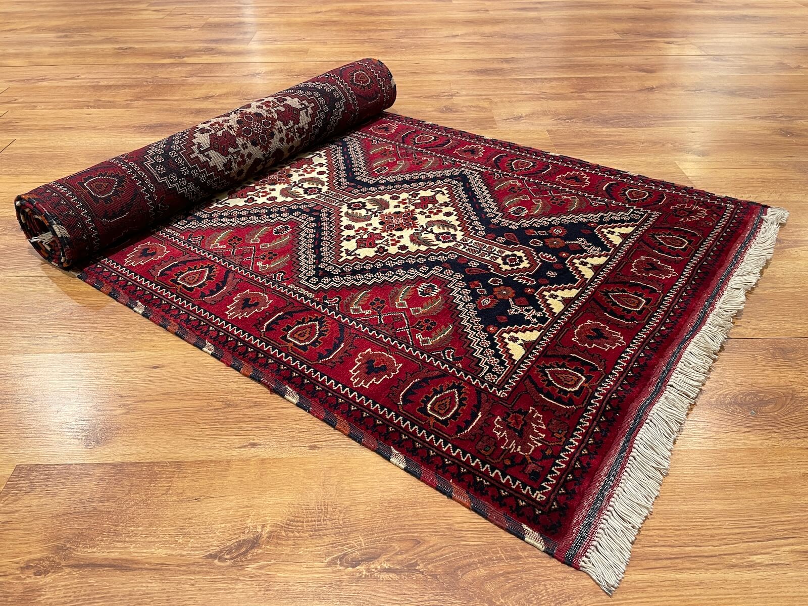 Afghan Bilicik Handwoven Runner Rug – 86X286 by Camel Carpet
