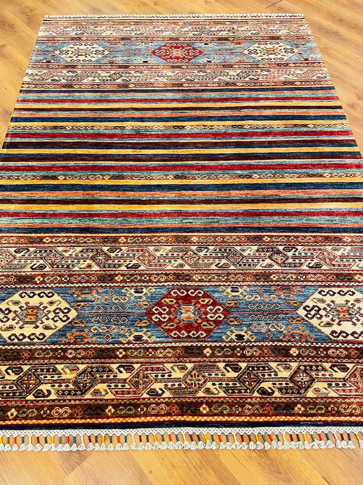 Afghan Binbirgece Handwoven Rug – 073928 by Camel Carpet
