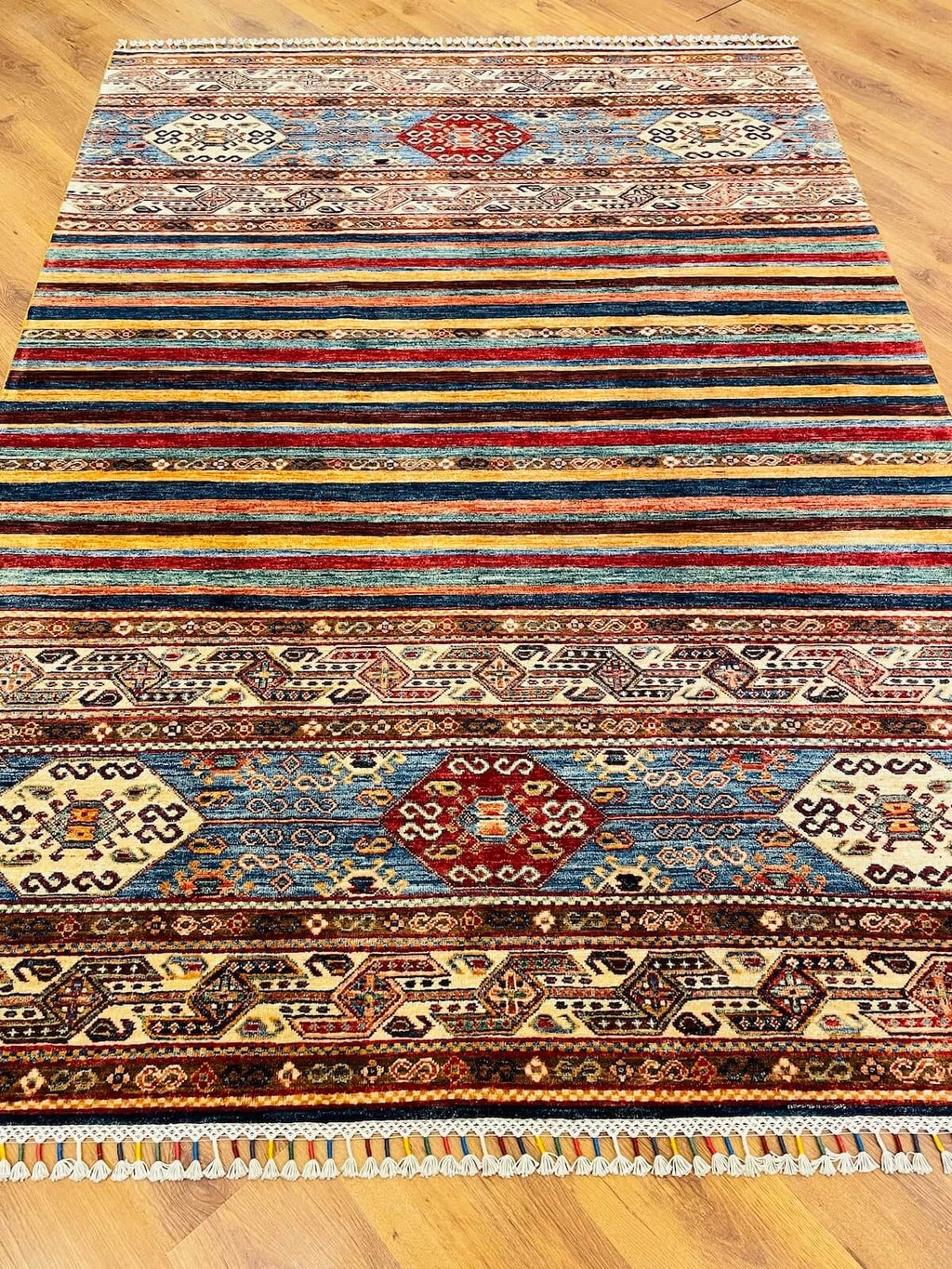 Afghan Binbirgece Handwoven Rug – 073928 by Camel Carpet