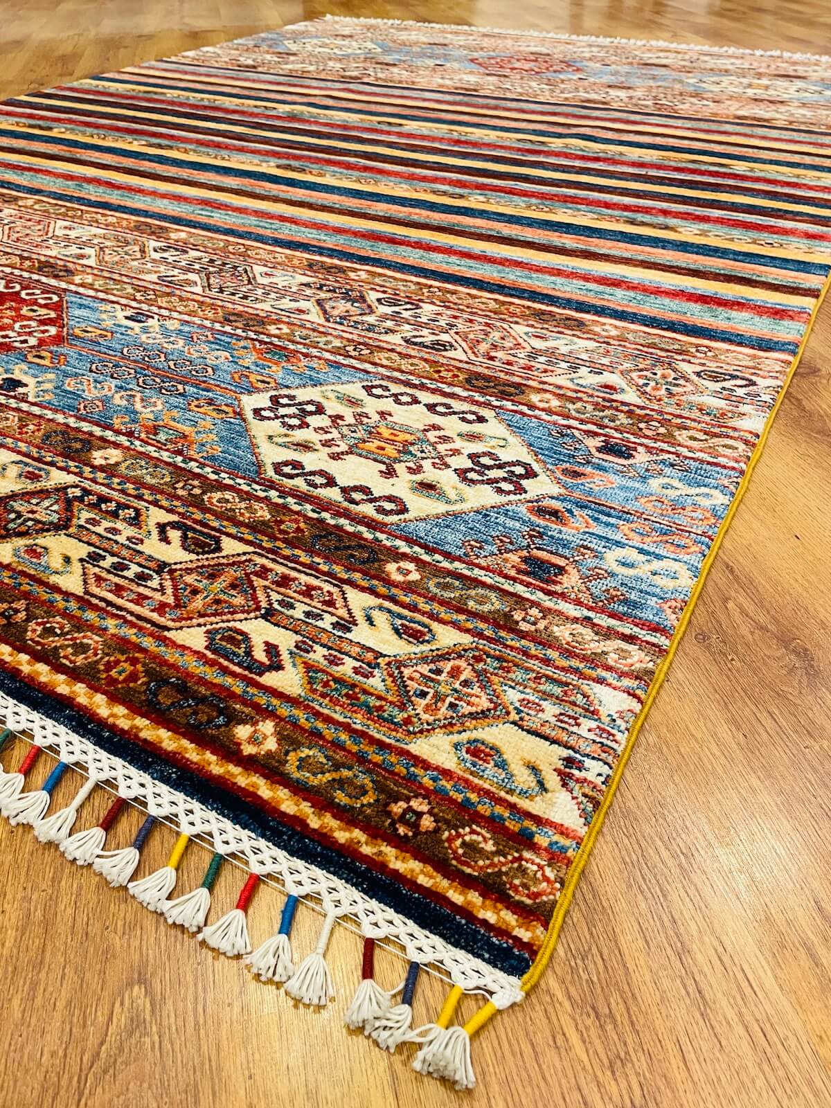 Afghan Binbirgece Handwoven Rug – 073928 by Camel Carpet