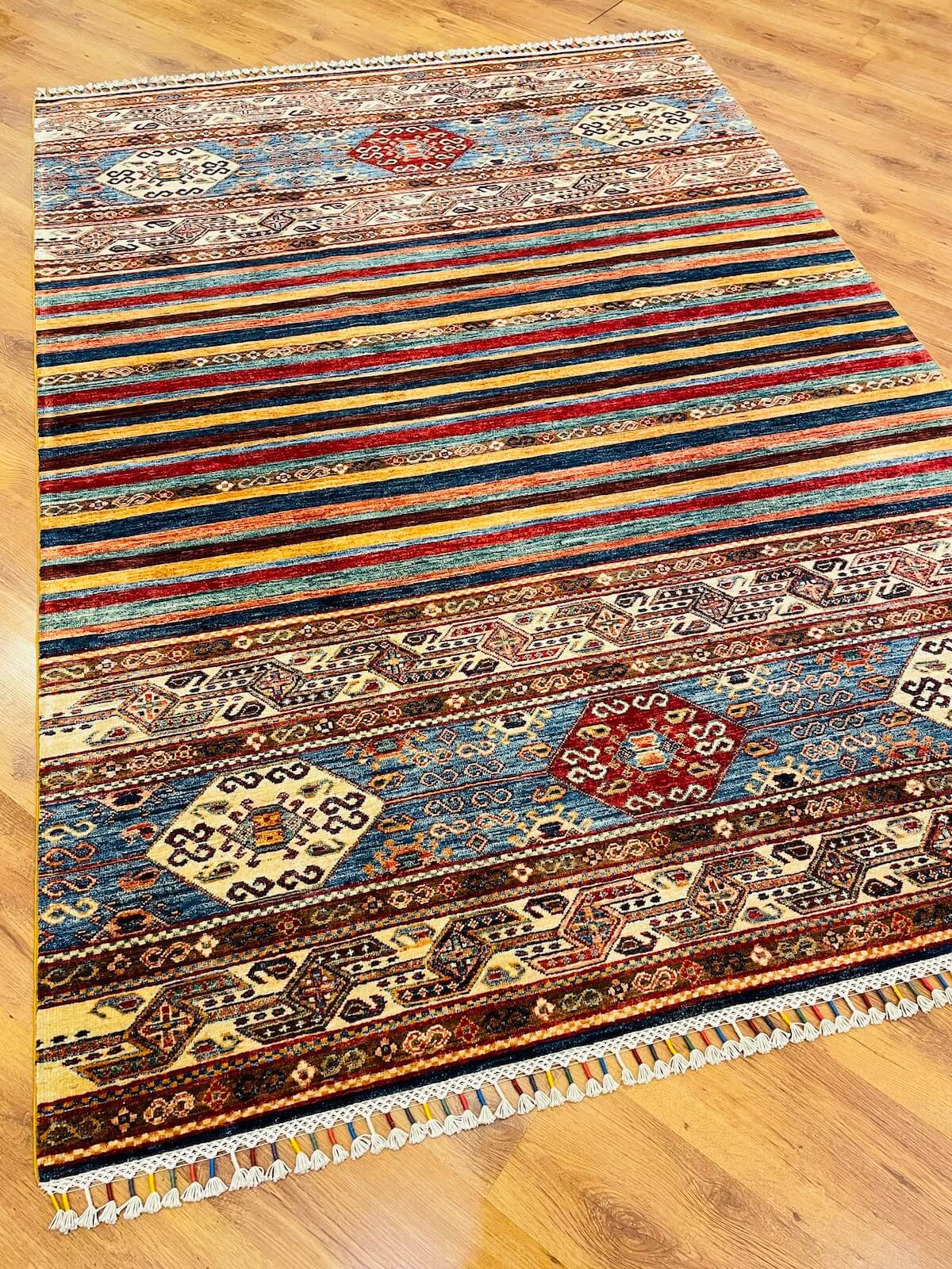 Afghan Binbirgece Handwoven Rug – 073928 by Camel Carpet