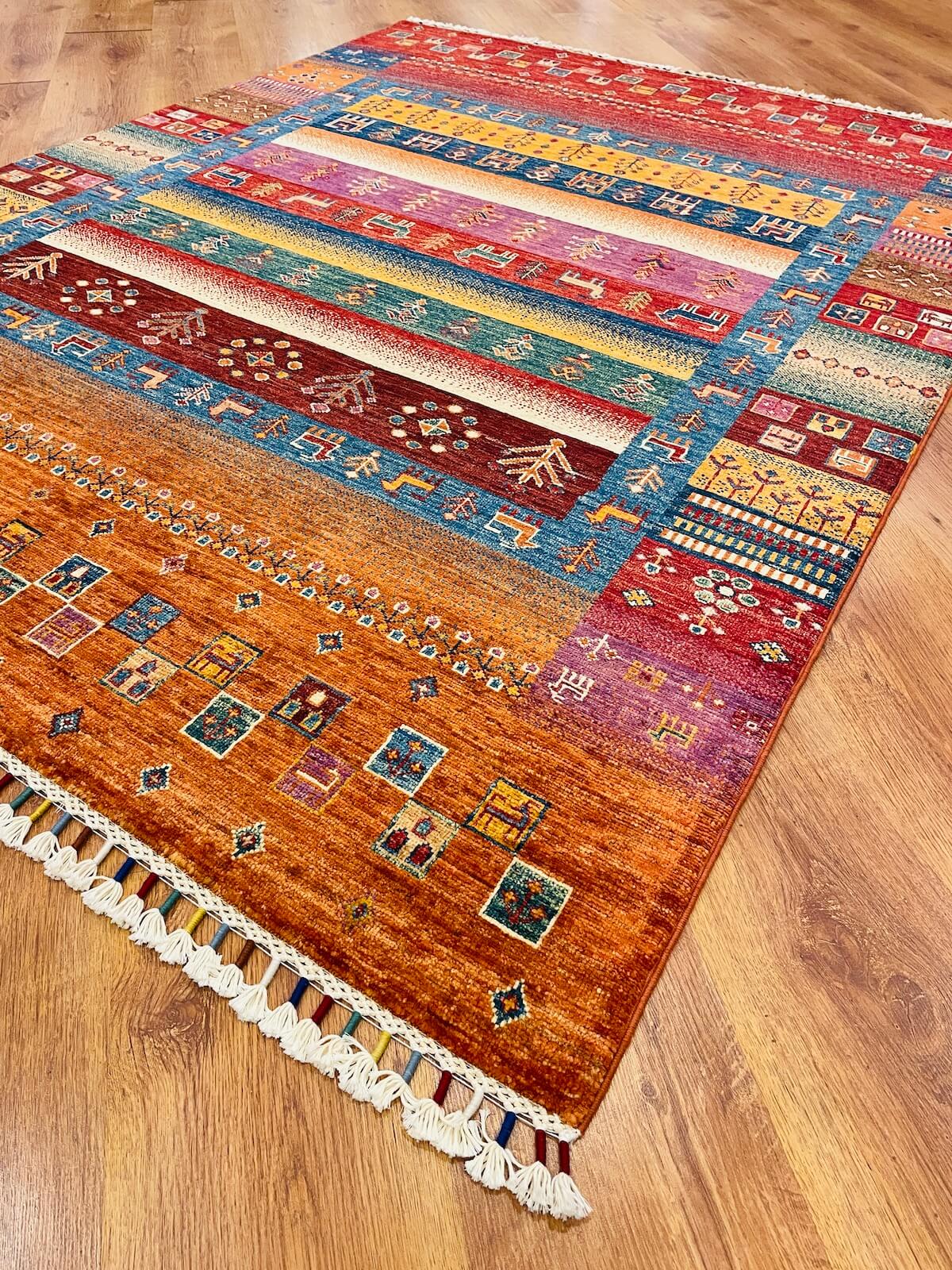 Afghan Binbirgece Handwoven Rug – 149X195 by Camel Carpet
