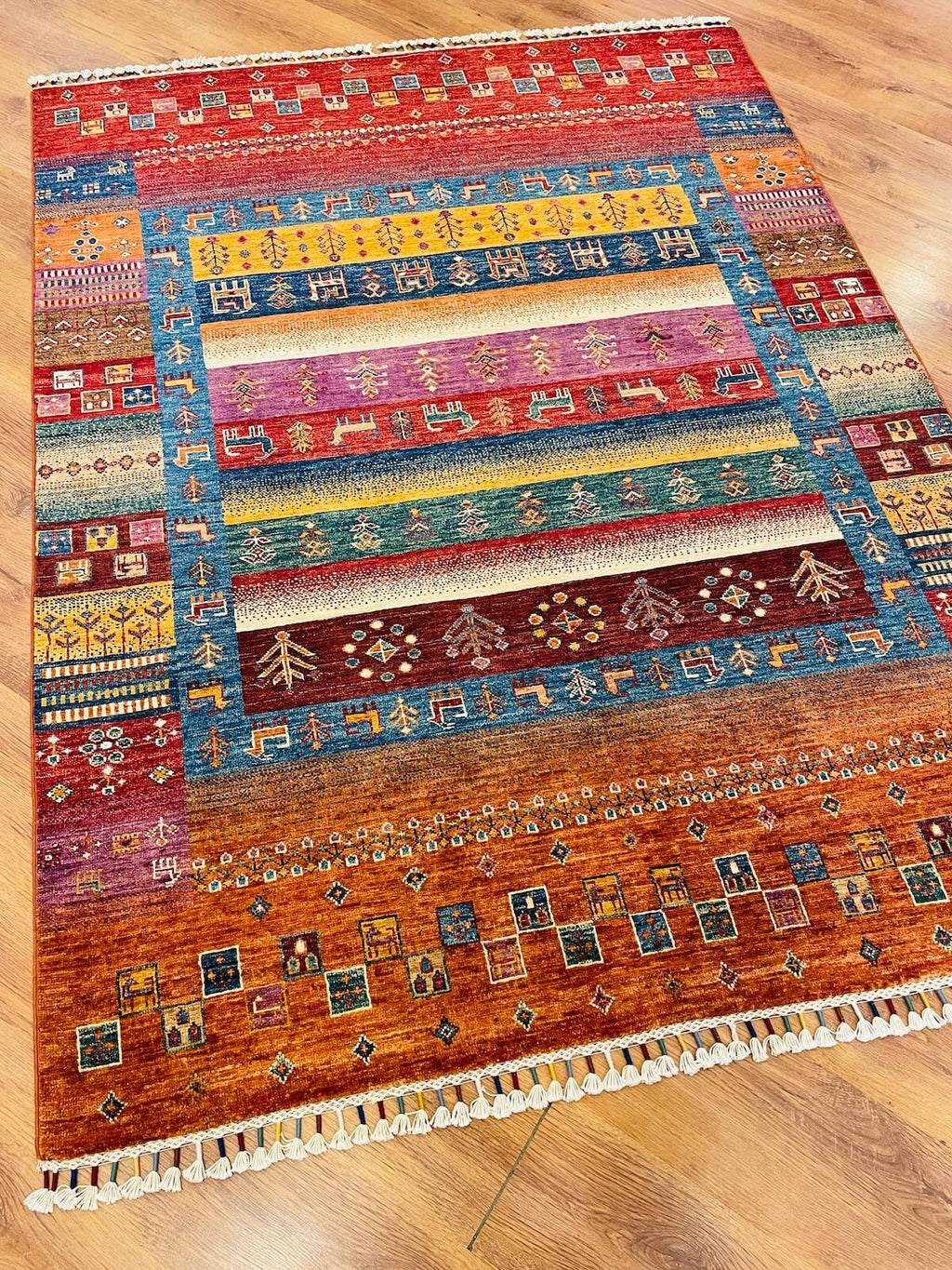 Afghan Binbirgece Handwoven Rug – 149X195 by Camel Carpet