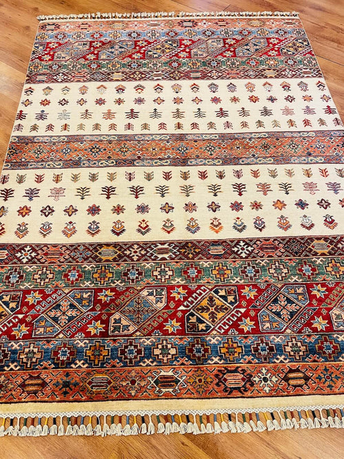 Afghan Binbirgece Handwoven Rug – 173X233 by Camel Carpet