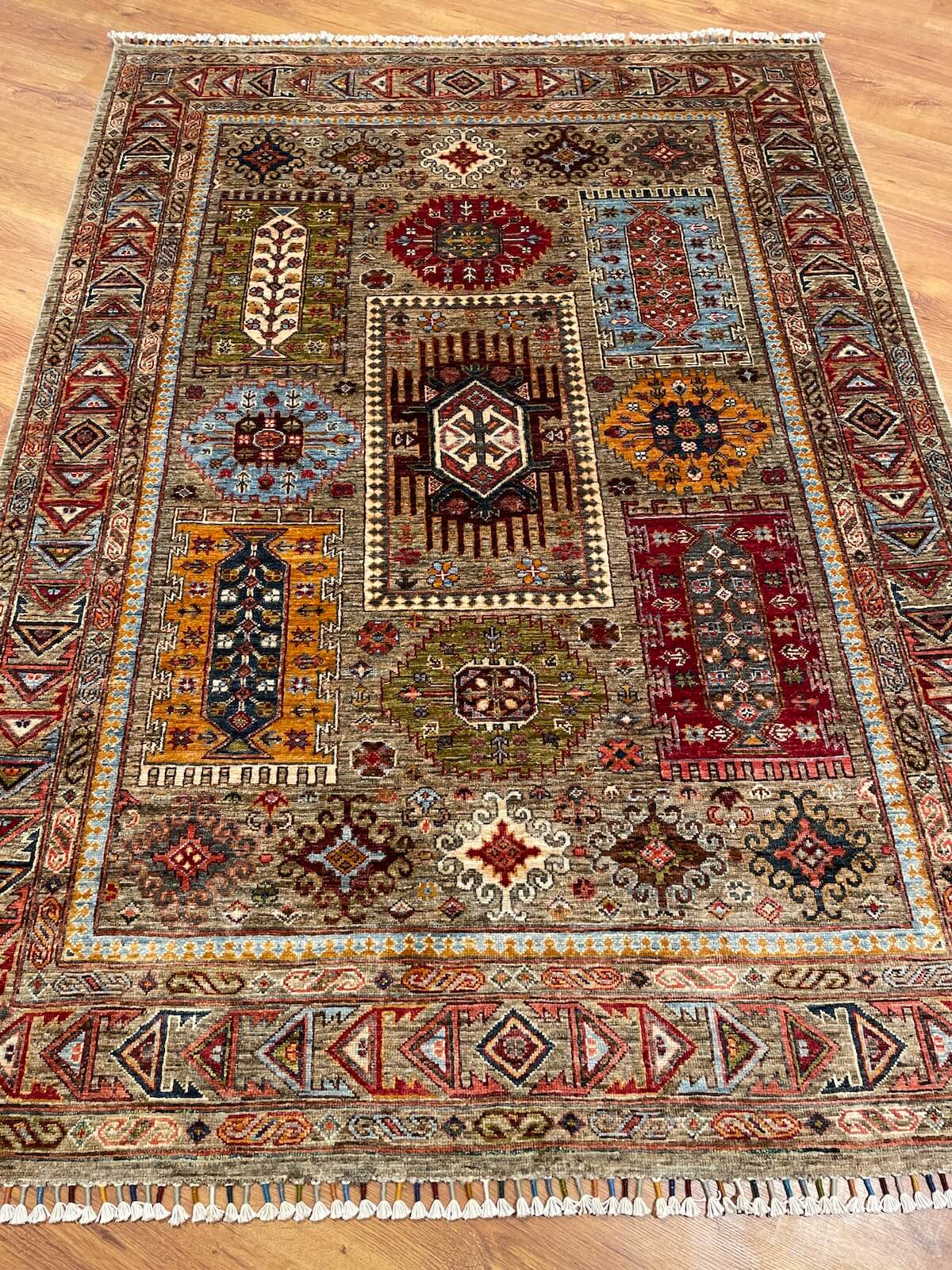 Afghan Binbirgece Handwoven Rug – 154X212 by Camel Carpet