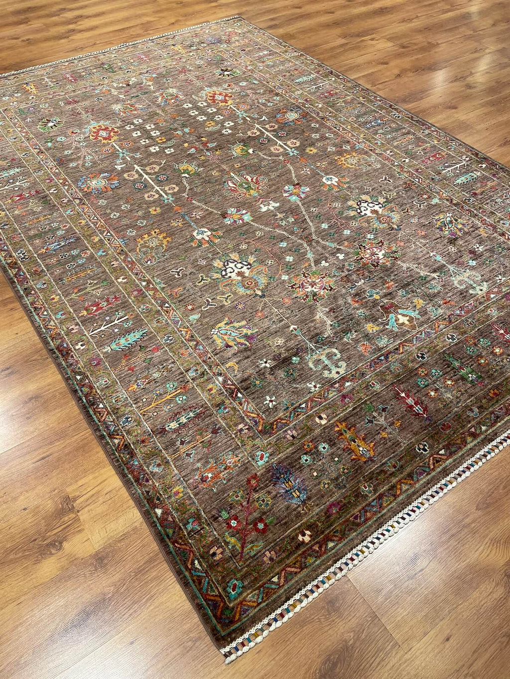 Afghan Binbirgece Handwoven Rug – 207X300 by Camel Carpet