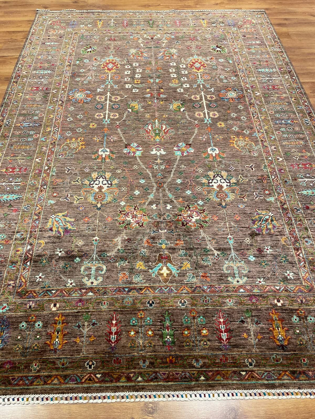Afghan Binbirgece Handwoven Rug – 207X300 by Camel Carpet