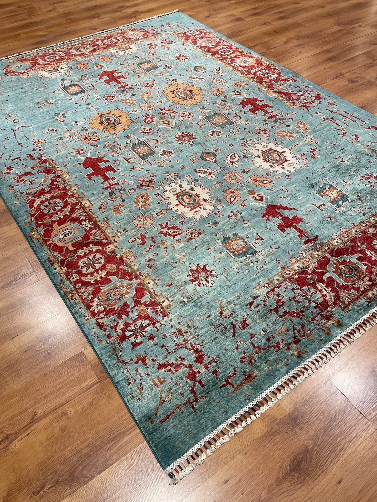 Afghan Binbirgece Handwoven Rug – 209X292 by Camel Carpet