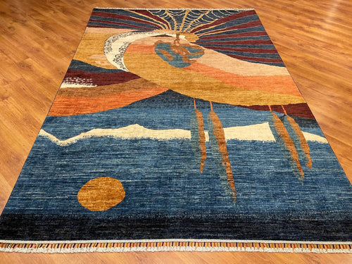 Afghan Binbirgece Handwoven Rug by Camel Carpet