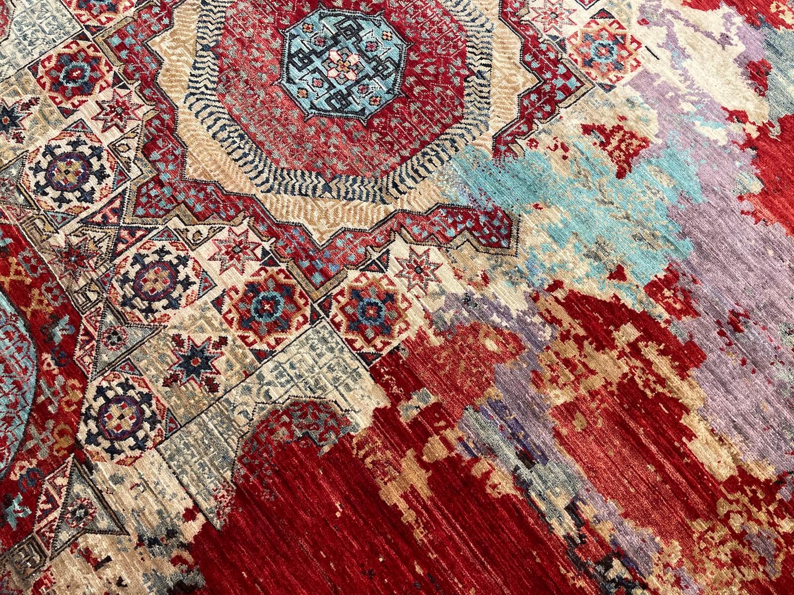 Afghan Binbirgece Handwoven Round Rug by Camel Carpet