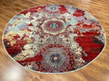 Afghan Binbirgece Handwoven Round Rug by Camel Carpet
