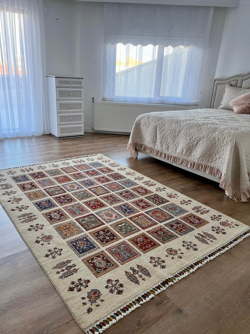 Afghan Binbirgece Handwoven Rug by Camel Carpet