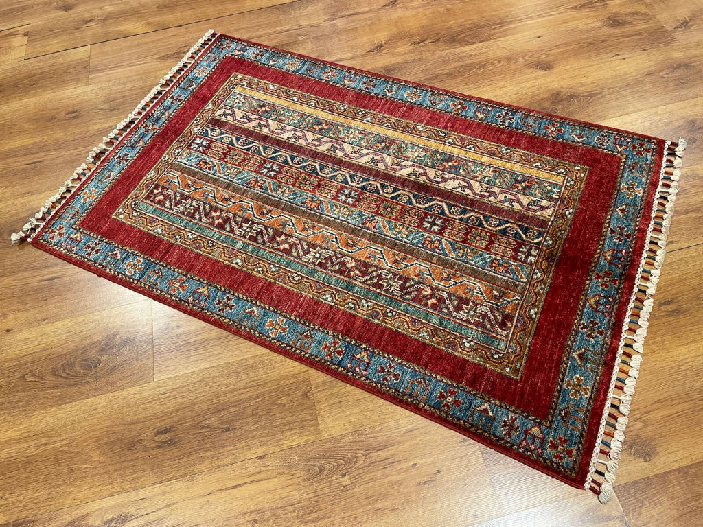 Afghan Binbirgece Handwoven Rug – 83X129 by Camel Carpet