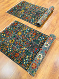 Afghan Binbirgece Handwoven Runner Rug – 79X251 by Camel Carpet