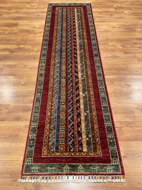 Afghan Binbirgece Handwoven Runner Rug by Camel Carpet