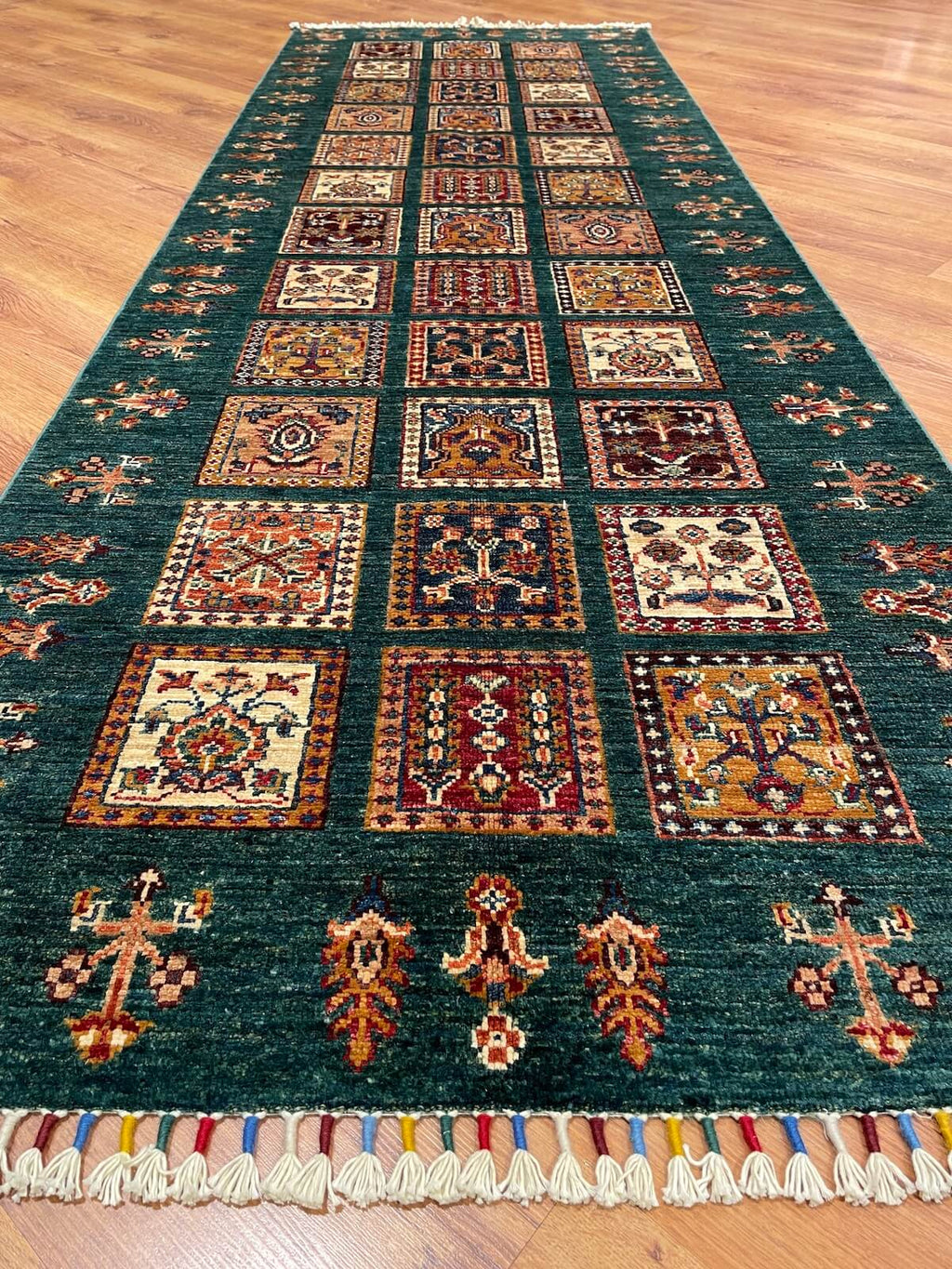 Afghan Binbirgece Handwoven Runner Rug – 86X253 by Camel Carpet