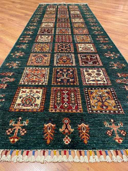 Afghan Binbirgece Handwoven Runner Rug – 86X253 by Camel Carpet