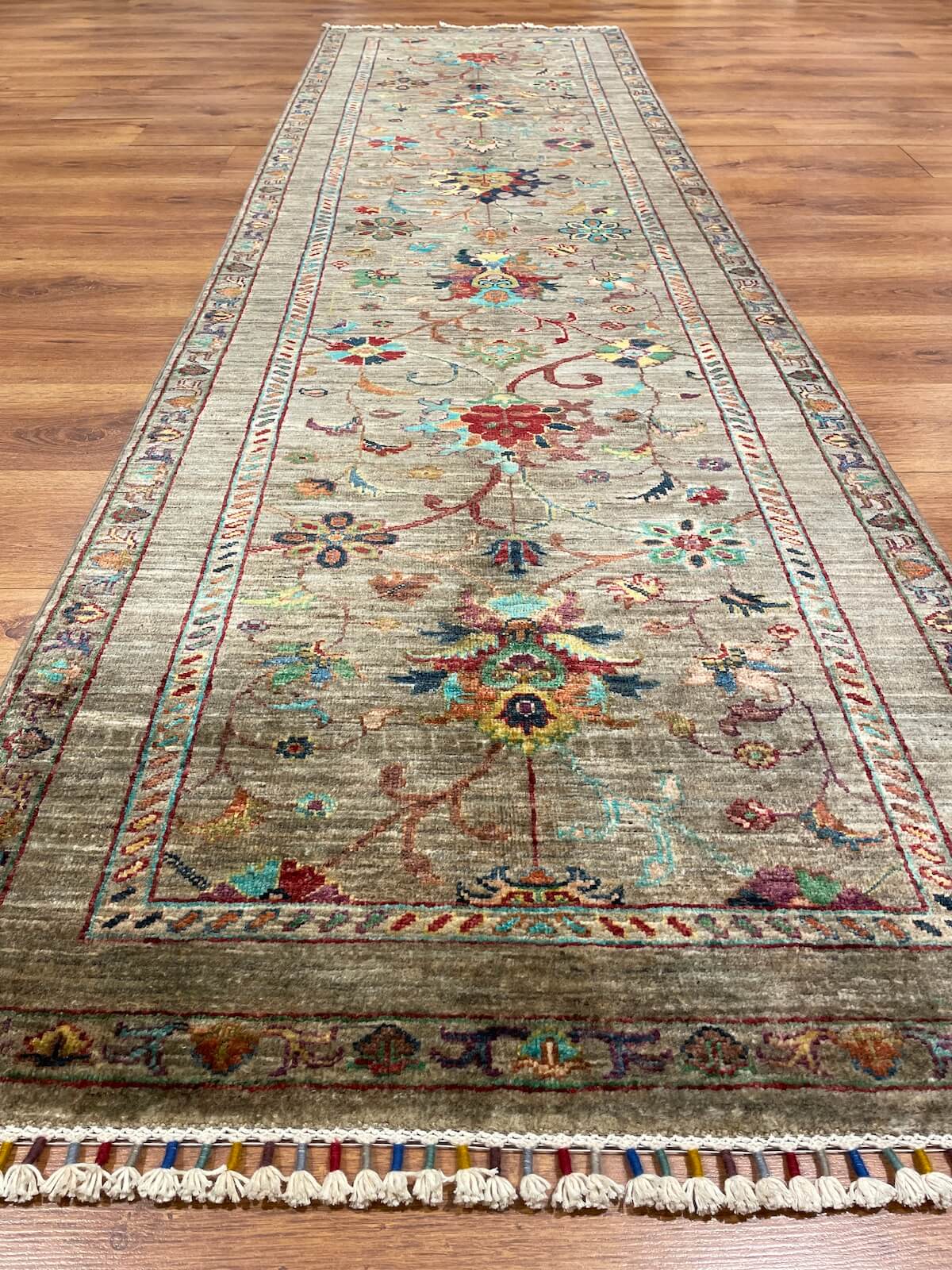 Afghan Binbirgece Handwoven Runner Rug by Camel Carpet