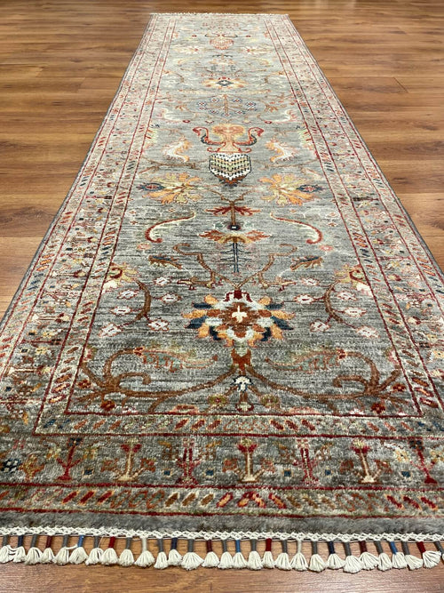 Afghan Binbirgece Handwoven Runner Rug – 84X305 by Camel Carpet