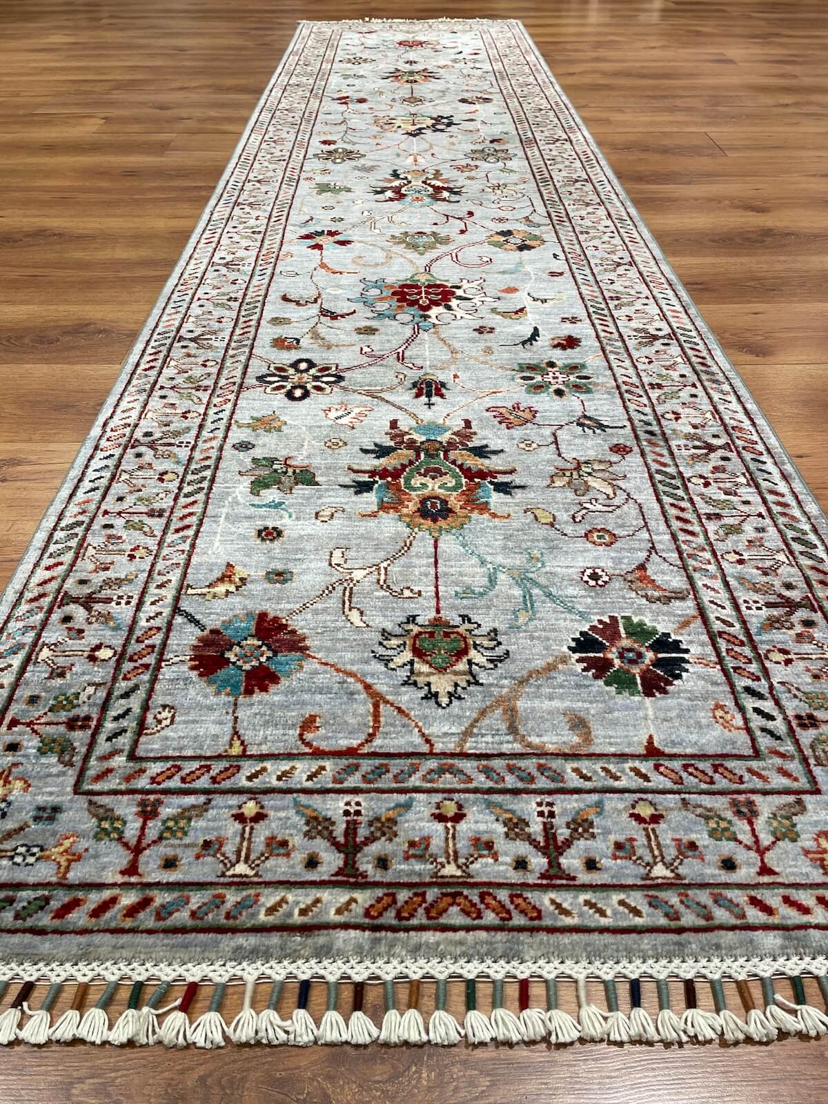 Afghan Binbirgece Handwoven Runner Rug – 84X347 by Camel Carpet