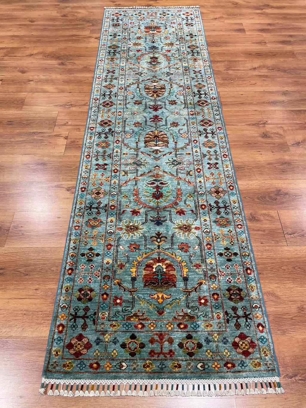 Afghan Binbirgece Handwoven Runner Rug – 85X292 by Camel Carpet