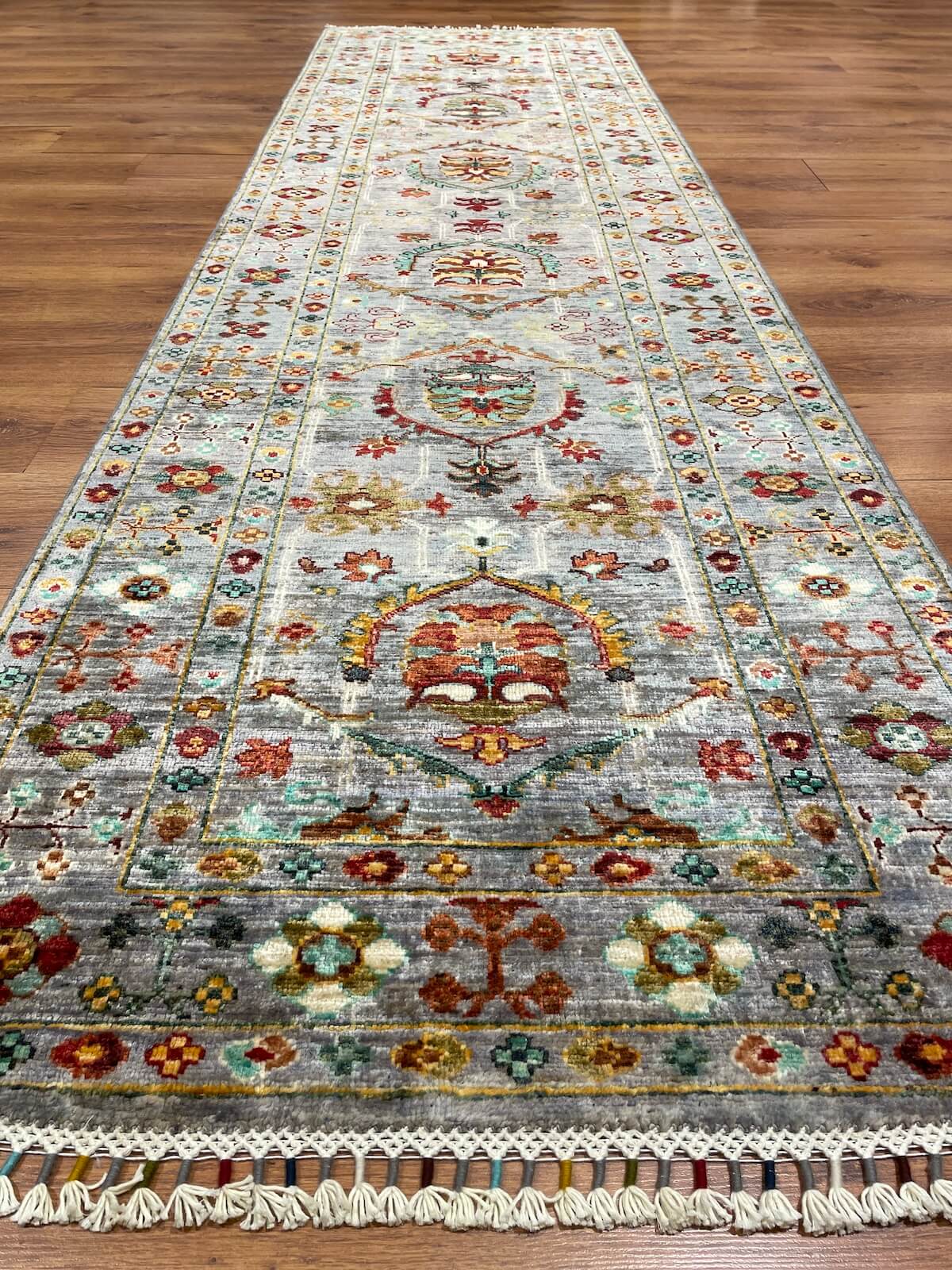 Afghan Binbirgece Handwoven Runner Rug – 86X308 by Camel Carpet