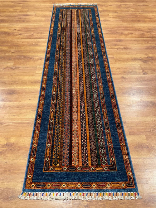 Afghan Binbirgece Handwoven Runner Rug – 80X304 by Camel Carpet