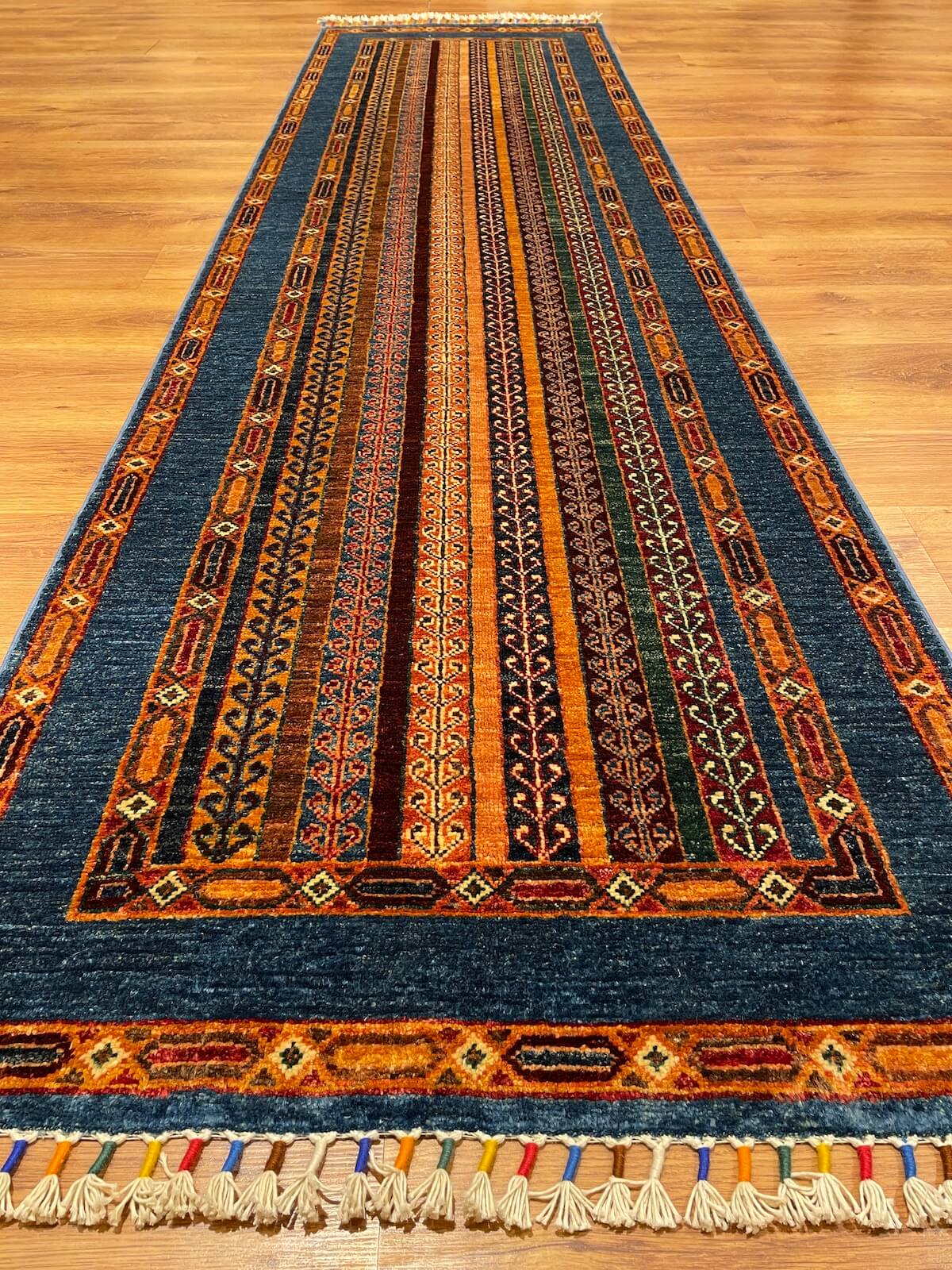Afghan Binbirgece Handwoven Runner Rug – 80X304 by Camel Carpet